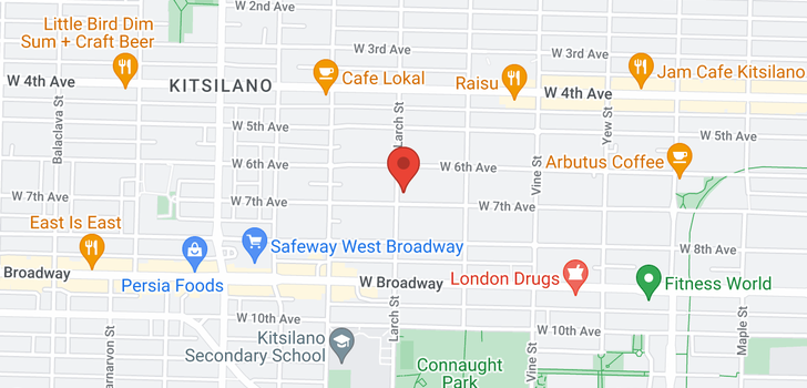 map of 2497 W 7TH AVENUE